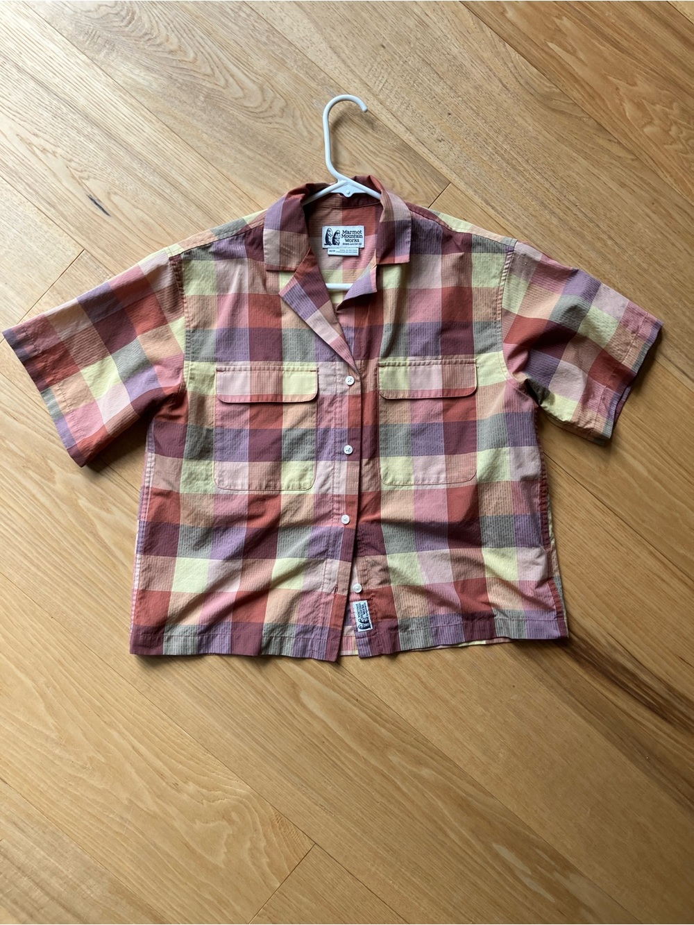 Plaid Marmot Muir Camp Short-Sleeve Button-Up Shirt - Picture 2 of 4